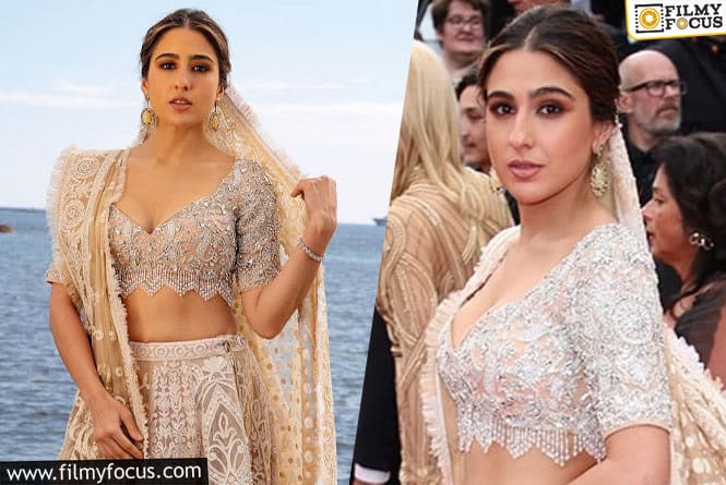 Sara Ali Khan Flashes in a Designer Lehenga at Cannes Film Festival