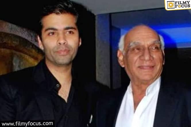 Karan Johar Pays Tribute to “Guru” Yash Chopra !