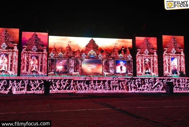 Lavish set being Erected for Adipurush Pre-release Event