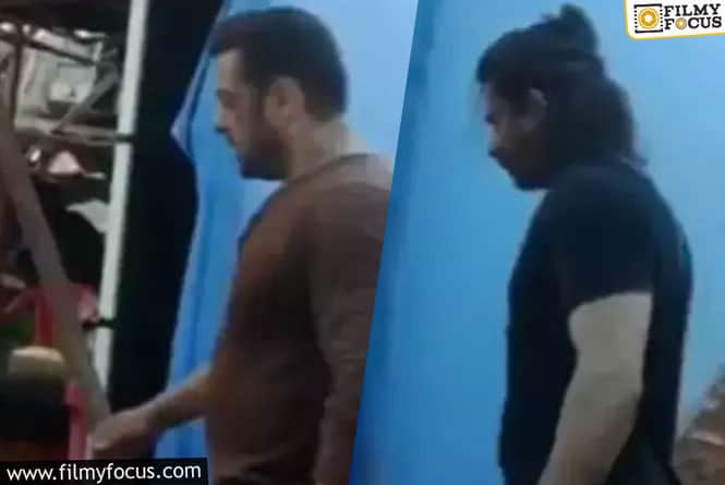 Salman Khan Sports a New Look and SRK Opts for the Pathaan Look on Sets!