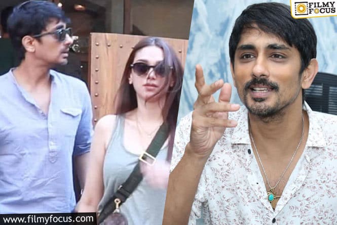 Siddharth Confirms Relationship With Aditi Rao Hydari?