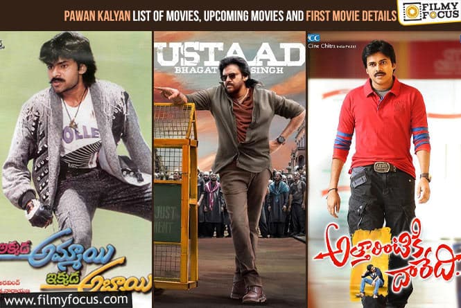 Pawan Kalyan List of Movies, Upcoming Movies and First Movie Details