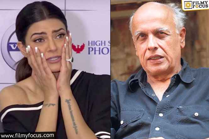 What act of Mahesh Bhatt make Sushmita Sen cry publicly?