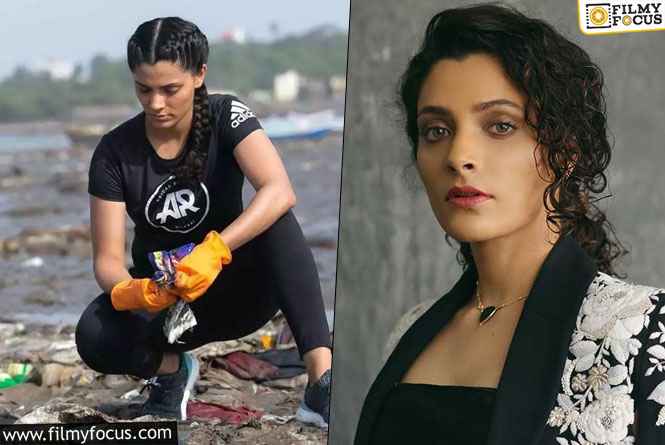 Saiyami Kher wishes to have Clean Sea Fronts post visarjan