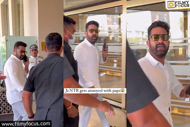 NTR’s Furious Encounter, Paparazzi Pushes Boundaries!