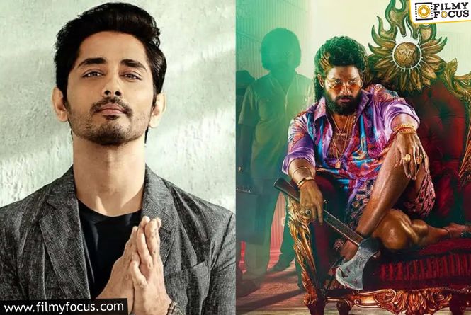 Siddharth Comments On Pushpa 2, Attempts To Clarify