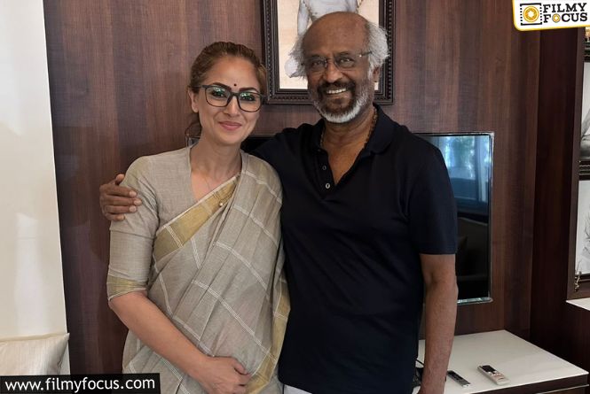 A Timeless Meeting: Simran With Rajinikanth
