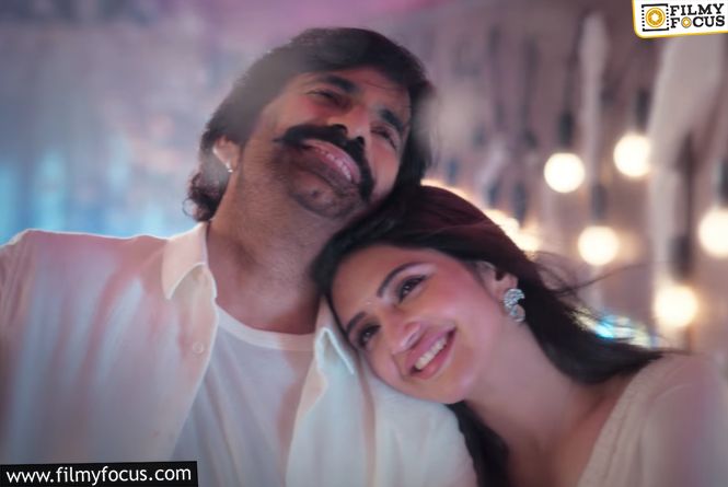 Ravi Teja And Sreeleela Shine In Festive Melody Hudiyo Hudiyo